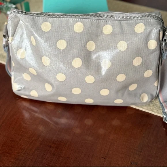 Cath Kidston Button Spot Crossbody Bag Gray Oilcloth - Picture 4 of 11